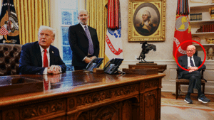 Rupert Murdoch in Oval Office with Donald Trump