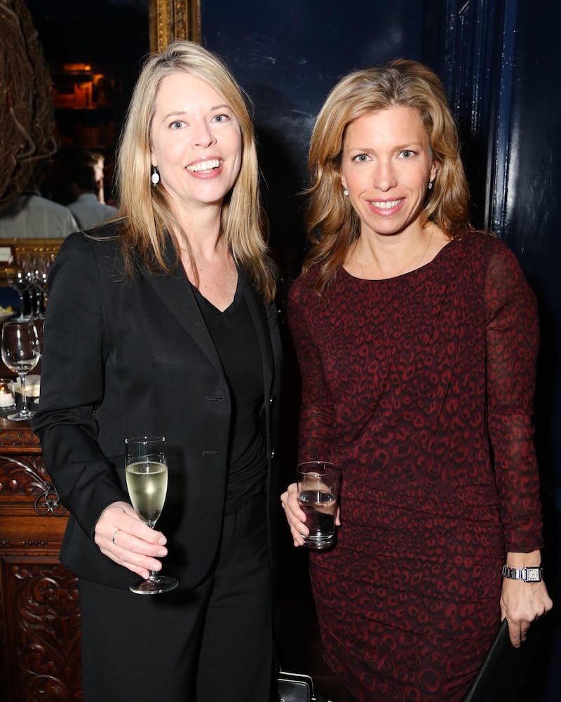 Dana Blanton and Christine Alyward at the 
Central Park Conservancy's Taste of Summer Kick-Off Party, New York City, on April 15, 2013