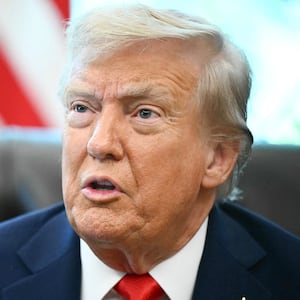 US President Donald Trump speaks to the press after signing an executive order that aims to end cashless bail, in the Oval Office of the White House in Washington, DC on August 25, 2025. (Photo by Mandel NGAN / AFP) (Photo by MANDEL NGAN/AFP via Getty Images)