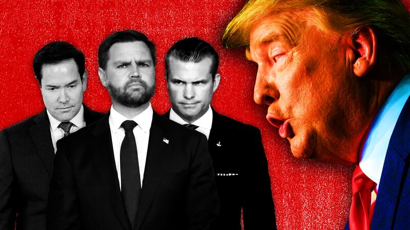 Donald Trump, Pete Hegseth, Marco Rubio, JD Vance