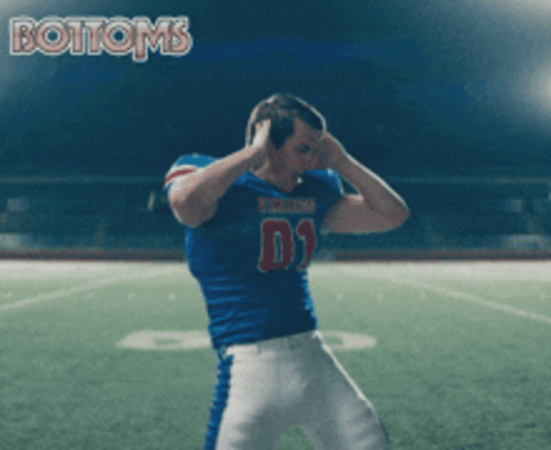 Football player thrusting his hips in a gif.