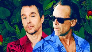 Sam Rockwell and Walton Goggins in "White Lotus"