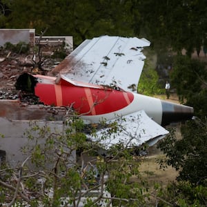 Air India plane wreckage