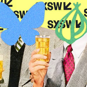 Bluesky, the Onion, and Project Liberty throw a SXSW party illustration