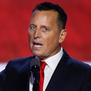 Former Acting Director of National Intelligence Ric Grenell speaks on stage  on the third day of the Republican National Convention at the Fiserv Forum on July 17, 2024 in Milwaukee, Wisconsin.