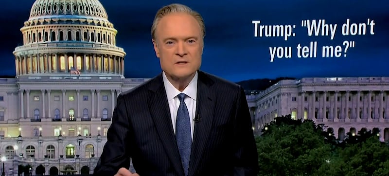 Lawrence O'Donnell delivering a monologue on MSNBC'S "The Last Word"