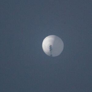 The Chinese surveillance balloon flying over Billings, Montana