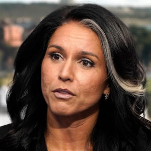 Tulsi Gabbard, Donald Trump's nominee for Director of National Intelligence, speaks during an appearance on Fox Nation on September 11, 2024 in New York City.
