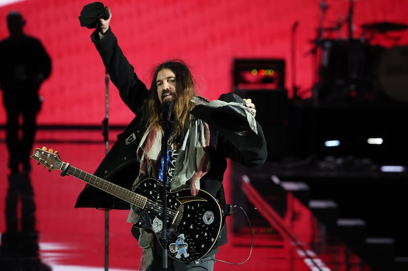 Billy Ray Cyrus performs during President Donald Trump's Liberty Inaugural Ball on January 20, 2025 in Washington, D.C.