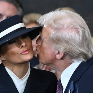 Melania and Donald Trump.