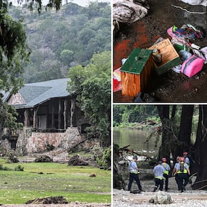 The aftermath of flooding in Kerr County Texas.