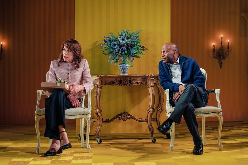 Rachel Crowl as Catherine (Kate), Princess of Wales; K. Todd Freeman as William,
Prince of Wales