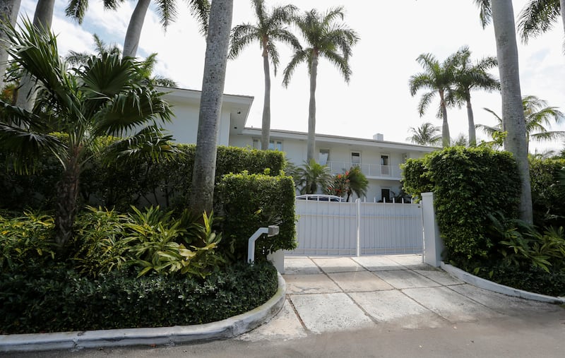 A residence owned by Jeffrey Epstein is shown in Palm Beach, Florida on March 14, 2019.
