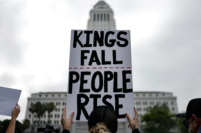 Los Angeles 'No Kings' protest