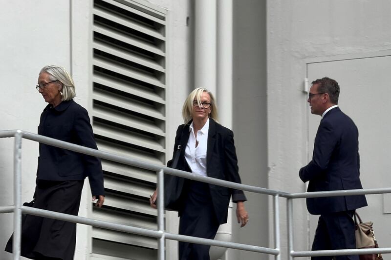 Prudence, Elisabeth and James Murdoch.