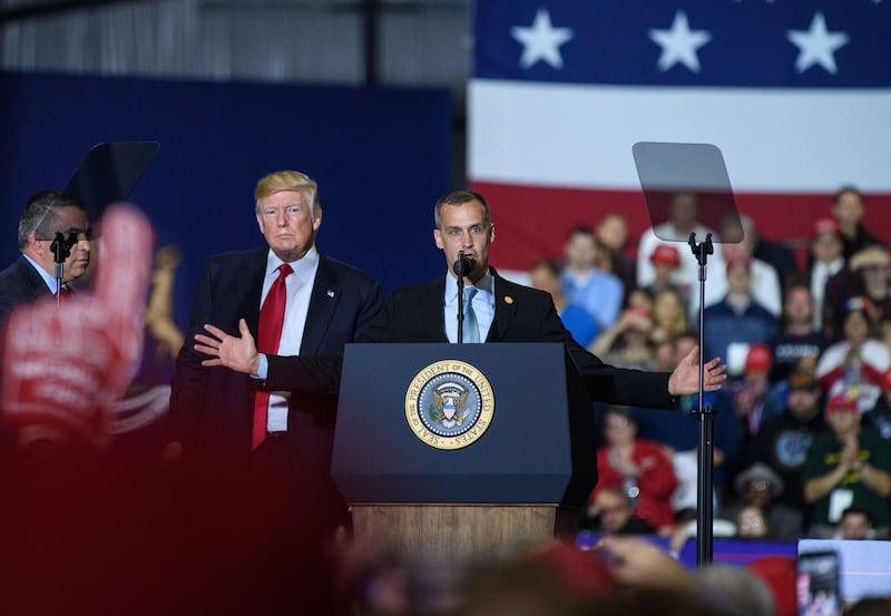 Donald Trump and Corey Lewandowski.