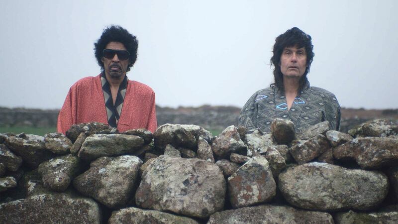 Gil Gex and Sky Elobar in Ebony and Ivory.