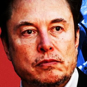 Elon Musk, Susan Crawford photo illustration