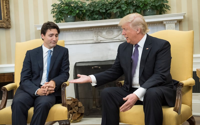 Justin Trudeau and Donald Trump.