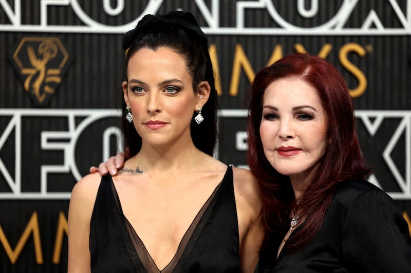 Riley Keough with her grandmother, Priscilla Presley