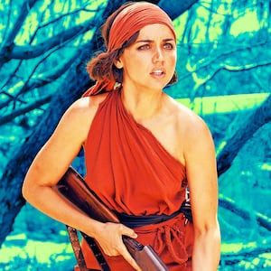 A photo illustration Ana de Armas in Eden.