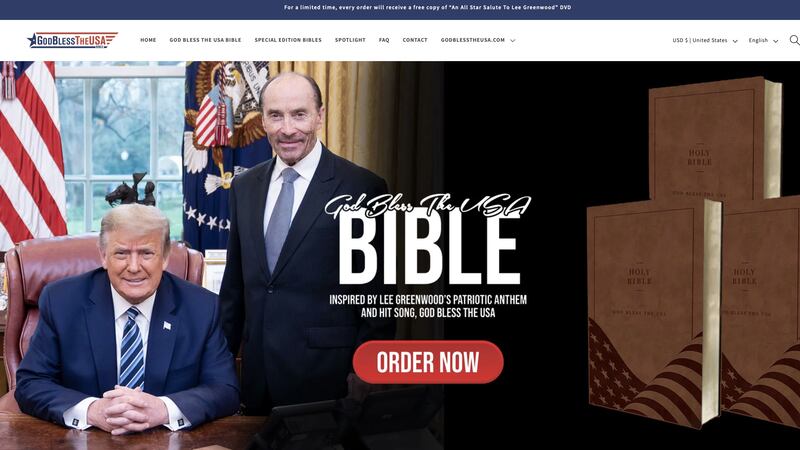 Donald Trump, God Bless the USA BIble