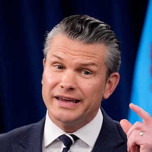 Defense Secretary Pete Hegseth speaks during a news conference at the Pentagon on June 22, 2025 in Arlington, Virginia.