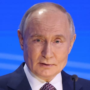 Russian President Vladimir Putin speaks during the plenary session of Russia Union of Industrialists and Entrepreneurs, March 18, 2025, in Moscow, Russia.
