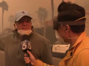 Actor Steve Guttenberg jumped into action as a fast-moving wildfire bore down on the tony L.A. neighborhood of Pacific Palisades.