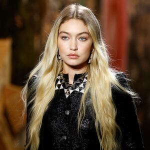 Gigi Hadid walks the runway at the Chanel fashion show in Paris