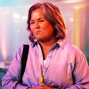 A photo illustration of Rosie O’Donnell in season 3 of "And Just Like That..."