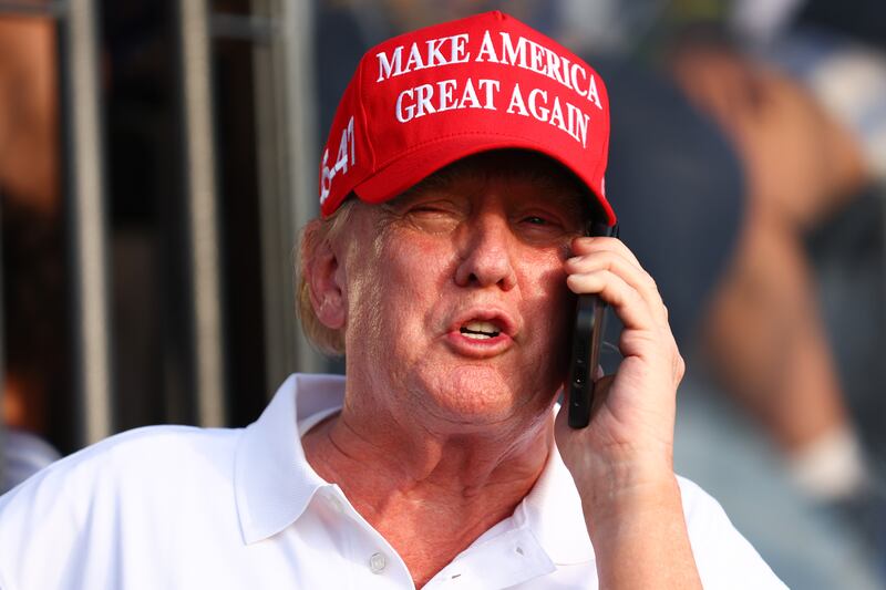 President Donald Trump is regularly seen with his phone and frequently posts on his platform, Truth Social.