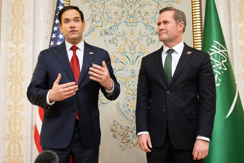 Marco Rubio and Mike Waltz.