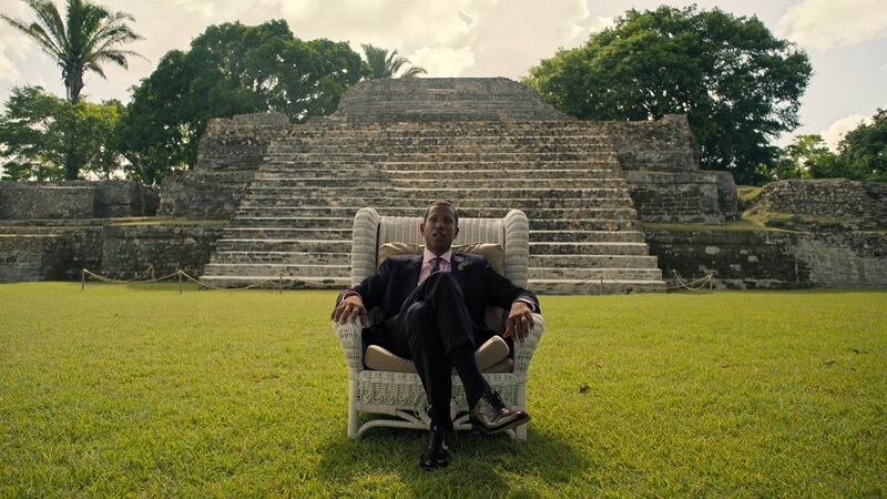 Moses "Shyne" Barrow sits ready to tell his story in Hulu's "The Honorable Shyne"