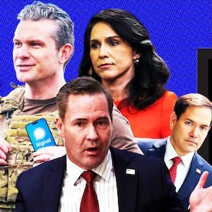 Tulsi Gabbard, Pete Hegseth, Marco Rubio, Mike Waltz illustration