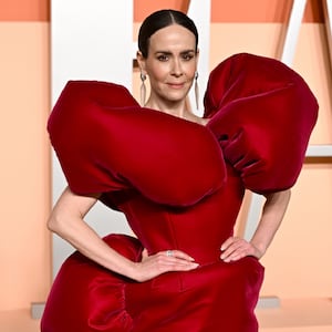 Sarah Paulson at the Vanity Fair Oscars Party