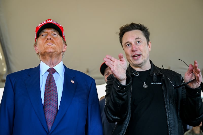Donald Trump and Elon Musk.