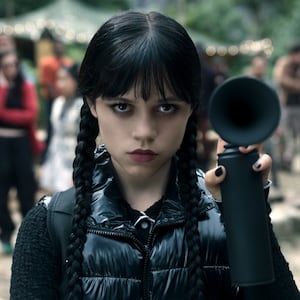 Jenna Ortega as Wednesday Addams