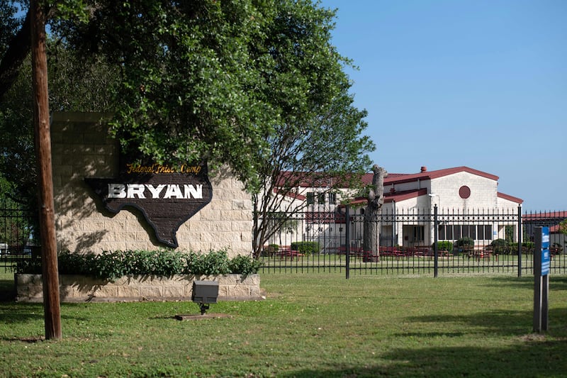 The Federal Prison Camp in Bryan, Texas, on May 30, 2023