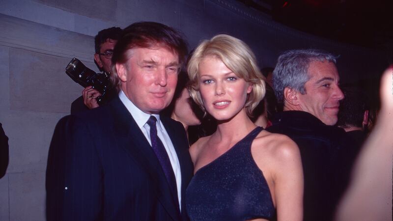 Trump was pictured with Epstein at the Victoria's Secret "Angels" party in New York City in April 1997.