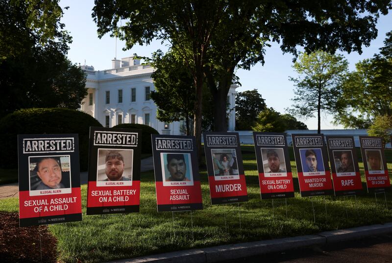 A list released by the White House showed that most of those pictured are from Latin America and the Caribbean.
