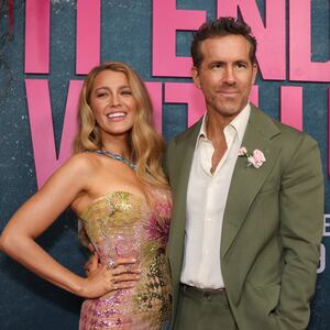 Blake Lively and Ryan Reynolds attend the New York City premiere of "It Ends With Us" on August 6, 2024.