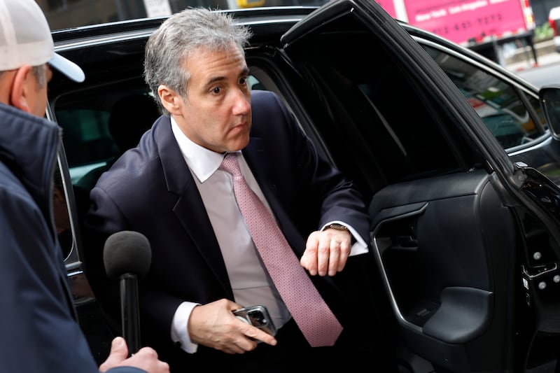 A photograph of Michael Cohen.