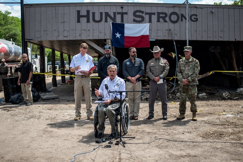 Abbott said the "winning" mentality in Texas would not be to point fingers at who is to "blame" for the disaster.