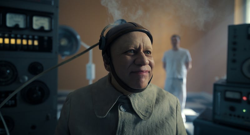 Fred Armisen as Uncle Fester in Wednesday.