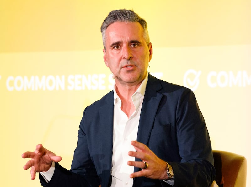 SAN FRANCISCO, CALIFORNIA - MARCH 24: John Della Volpe speaks onstage during the Common Sense Summit on Kids and Families 2025 on March 24, 2025 in San Francisco, California. (Photo by Kimberly White/Getty Images for Common Sense Media)