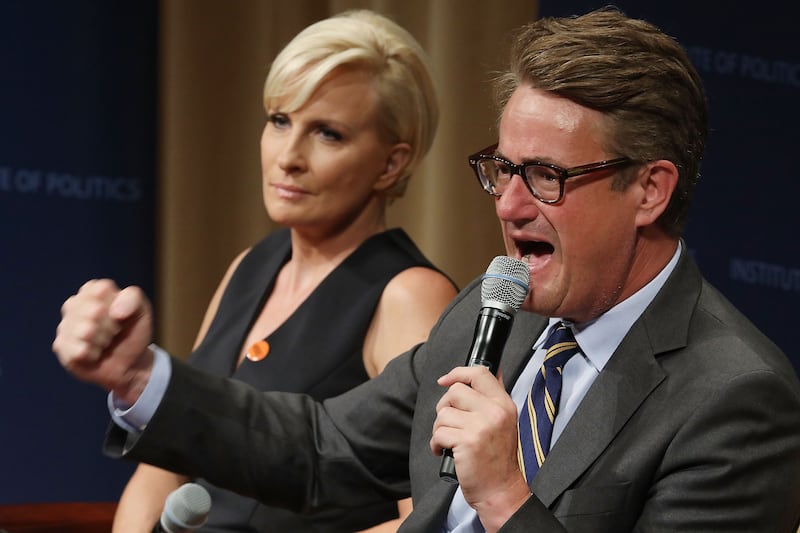 Miza Brzezinski (left) and Joe Scarborough (right)