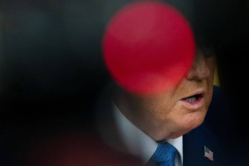 President Donald Trump speaks as he signs an executive order in the Oval Office at the White House in Washington, D.C. on January 31, 2025.