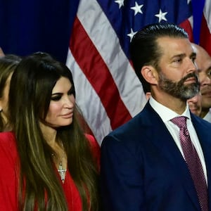 Kimberly Guilfoyle and Donald Trump Jr.