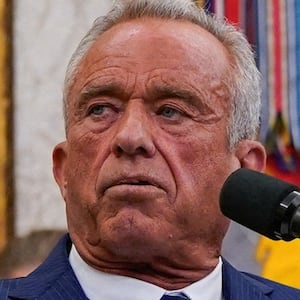 Robert F. Kennedy Jr. speaks in the Oval Office of the White House